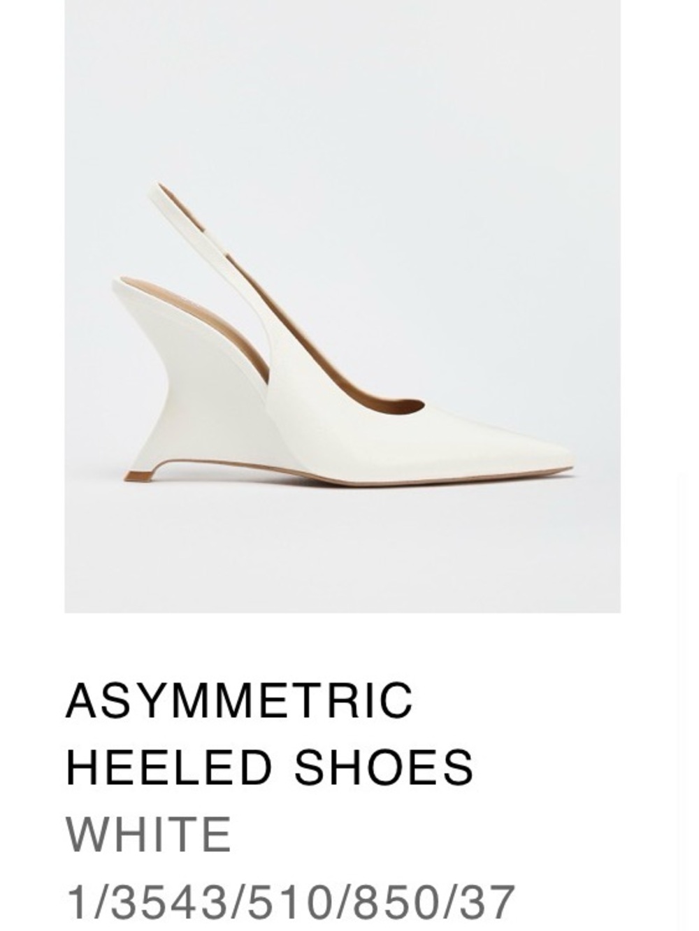 Zara Asymmetric Heeled Shoes - Picture 6 of 6